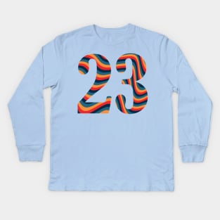 23 Retro 1 Kids Long Sleeve T-Shirt